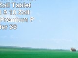 Emartbuy Denver TAQ10142 101 Zoll Tablet Universal  9  10 Zoll  Dark Blau Premium PU