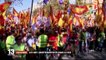 Espagne : les anti-indépendantistes manifestent à Barcelone