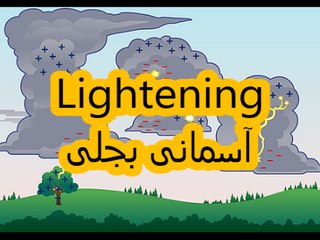 Science for kids in Urdu, 32, LIghtening آسمانی بجلی