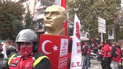 Motosikletlilerden "Cumhuriyet Bayramı" Korteji