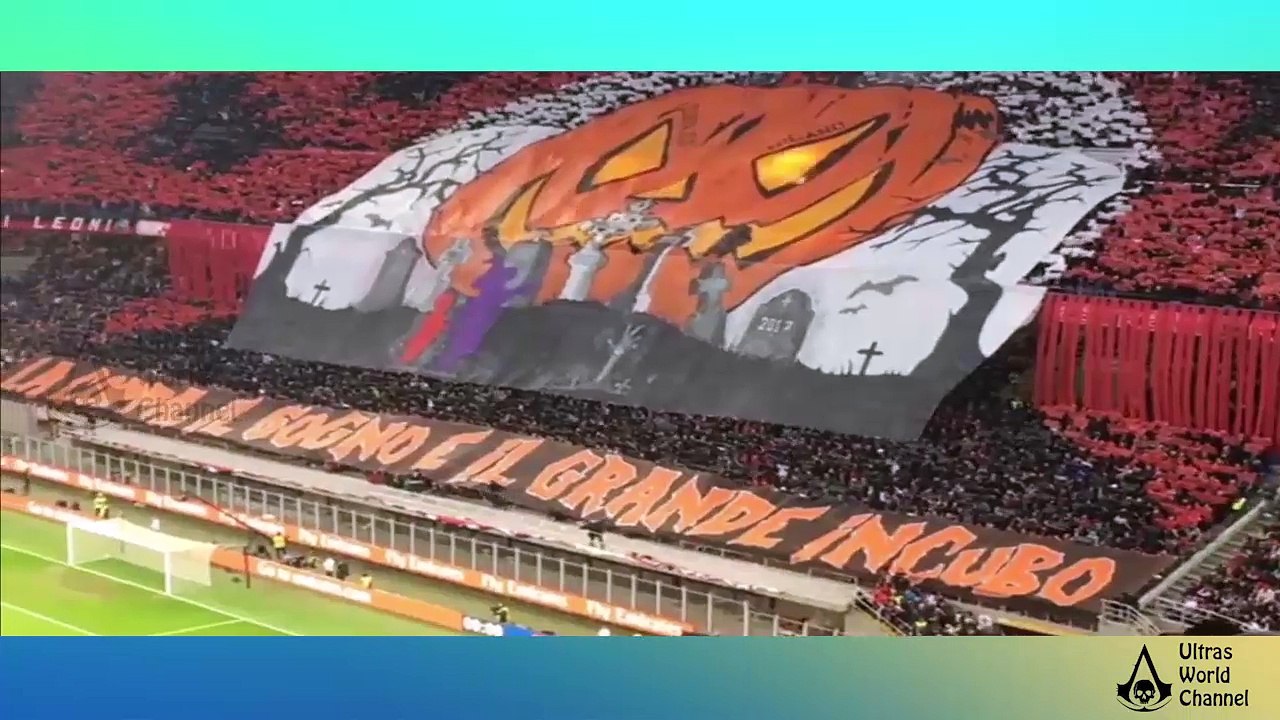 Tifo - AC Milan vs Juventus 28.10.2017- Amazing fans  Ultras World Channel HD