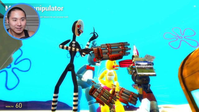 TITAN ANIMATRONICS vs SPONGEBOB! (Gmod FNAF Sandbox Funny Moments) Garrys Mod