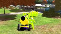 Teletubbies Learn Numbers and Colors Giant Banana Cars Crashing Cartoon for Kids with Nursery Rhymes