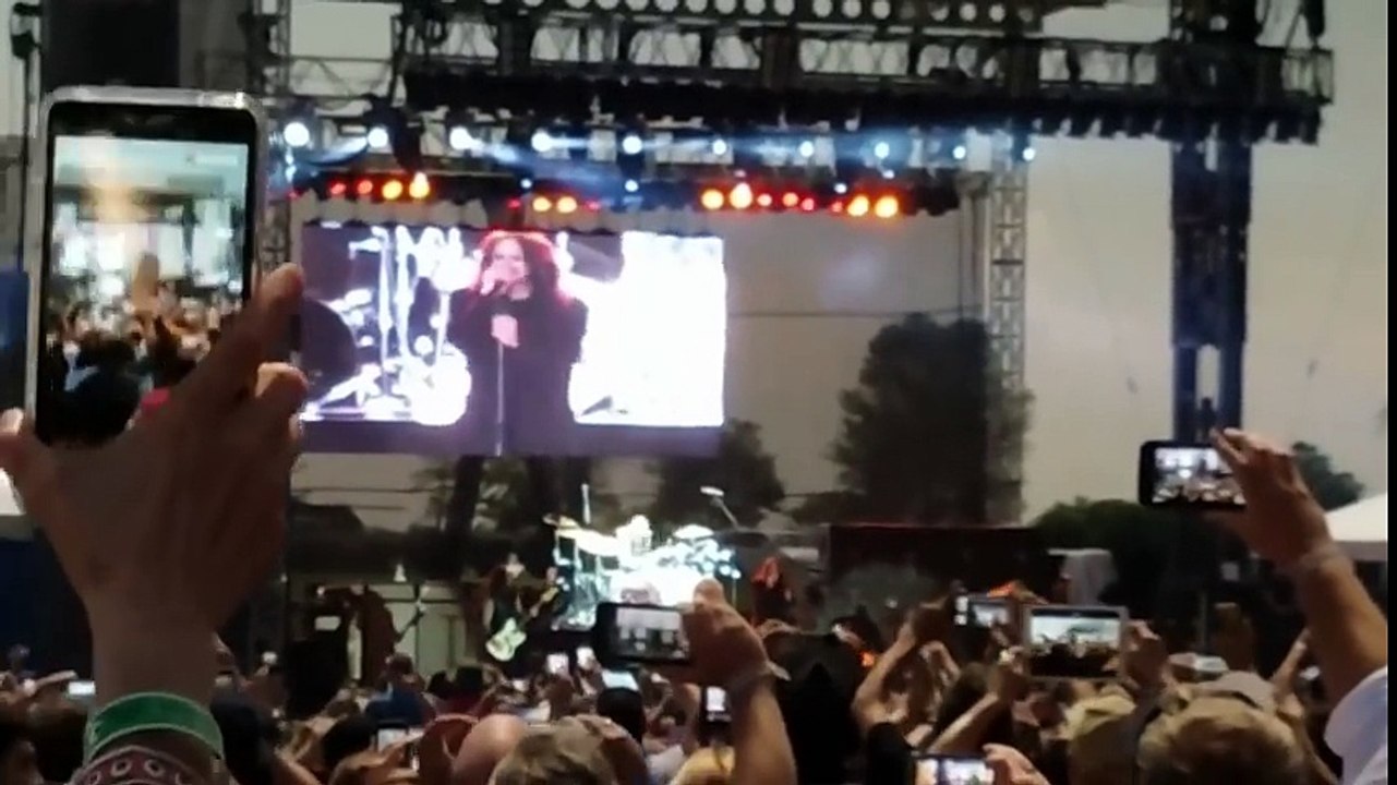ozzy osbourne performs "bark at the moon" during a solar eclipse