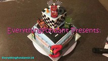 Cake Decorating: Disney Cars theme using fondant! Cute kids cake!