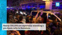 Hundreds of thousands attend Barcelona pro-Spain rally