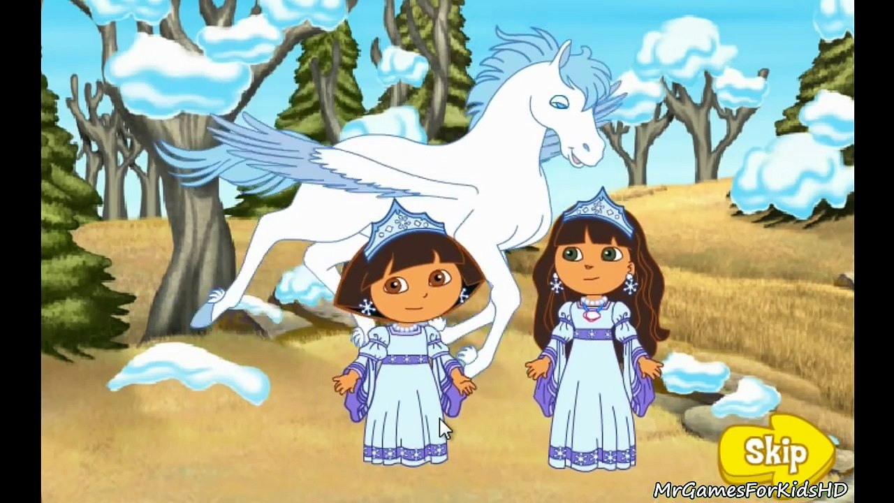 Dora The Explorer Saves The Snow Princess Fun Childrens Game Spanish Learning