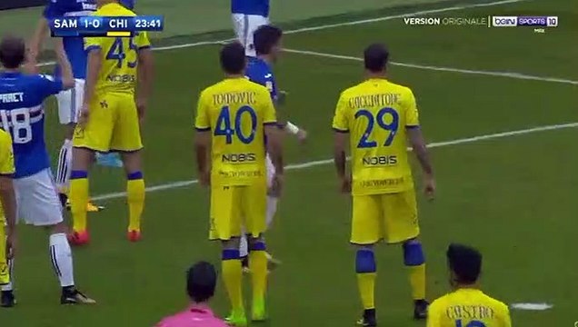 Fabrizio Cacciatore Goal HD - Sampdoria	1-1	Chievo 29.10.2017