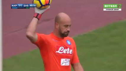 Diego Falcinelli Goal HD - Napoli	1-1	Sassuolo 29.10.2017