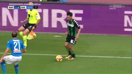 Diego Falcinelli Goal HD - Napoli 1 - 1 Sassuolo - 29.10.2017 (Full Replay)