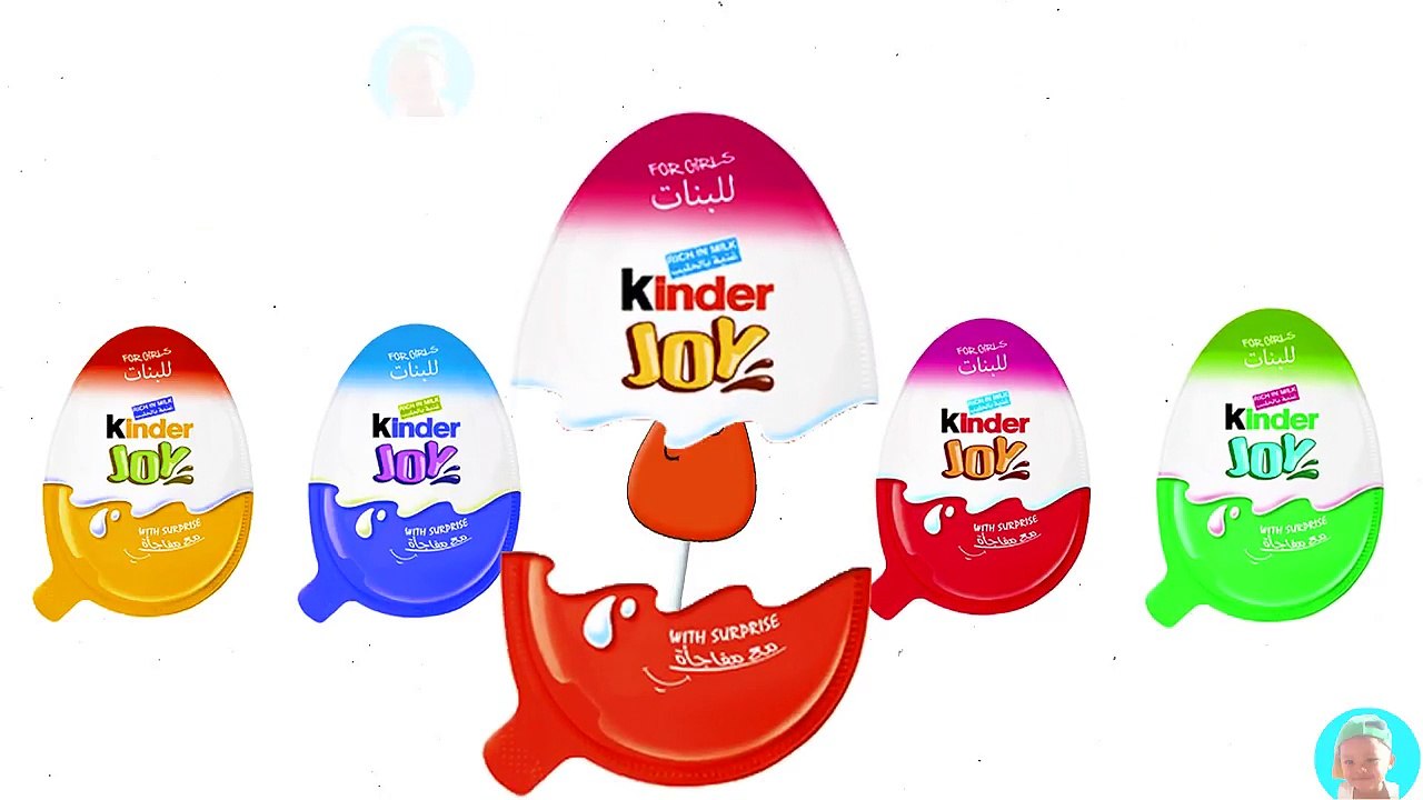 Super Kinder Joy Surprise Egg Toys Color Candy POU Finger Family Song Colors Learn