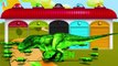 Learn Colors with GIANT Dinosaurs T-REX, GIANT COCKROACH Attack Gummy bear RED cartoon For Bad Kids