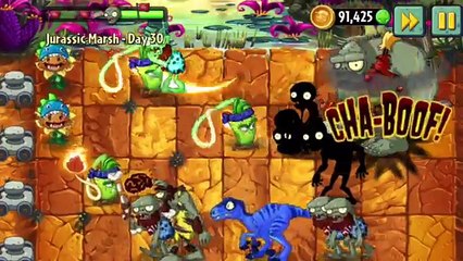 Plants vs. Zombies 2 Mod Instant Kill Plants Challenge Primal Plantas Contra Zombies 2 Gameplay