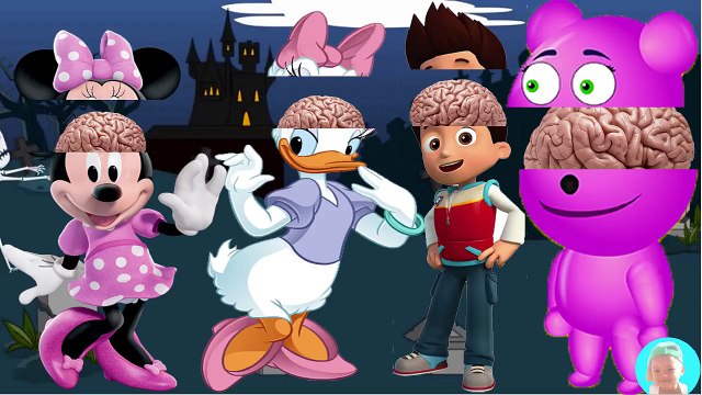 Mega gummy bear Wrong Ears Minnie Mouse Daisy Duck Paw patrol Ryder Wrong brain Skeleton Colors Lear