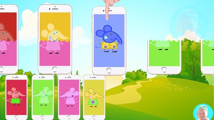 Peppa Mouse Wrong Body of Mobile Phones, Learn Colors with Peppa Mouse