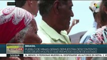 Brasil: habitantes de Minas Gerais expresan su rechazo a Aecio Neves