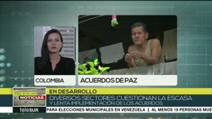 Colombia: organizaciones denuncian incumplimiento del acuerdo de paz