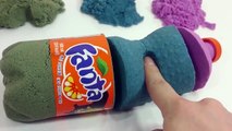 Kinetic Sand Coca Cola & Fanta Bottle DIY Surprise Eggs Toys