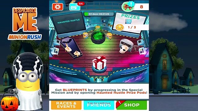 Despicable Me: Minion Rush Halloween Residential Area Gameplay