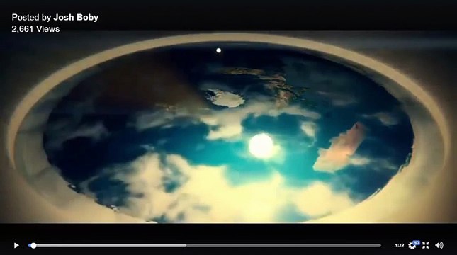 95 Terra plana em animação gráfica Flat Earth computer graphic animation