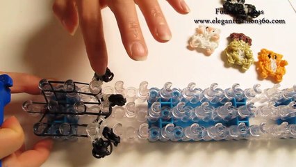 Rainbow Loom Dog/Cat/Pet Paw Print charm - How to