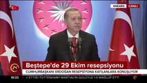 Beştepe'de 29 Ekim resepsiyonu