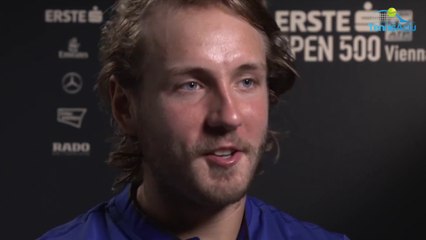 ATP - Vienne 2017 - Lucas Pouille vainqueur de Tsonga : "Heureux de remporter mon premier tournoi ATP 500"