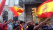 Visques a Franco entre els manifestants unionistes que insulten als Mossos d'Esquadra