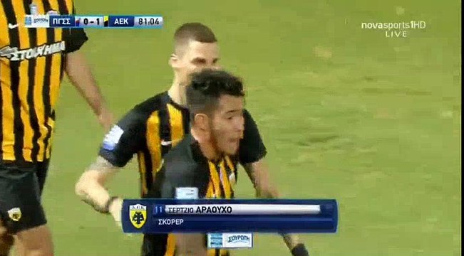 Sergio Araujo Goal HD - Panionios	0-1	AEK Athens FC 29.10.2017