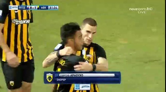 Sergio Araujo Goal HD - Panionios	0-1	AEK Athens FC 29.10.2017