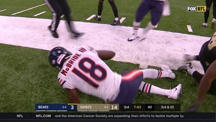 Tre McBride gets open along sideline, gains 22 yards