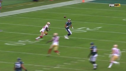 Carson Wentz fires to Mack Hollins for a 24-yard gain