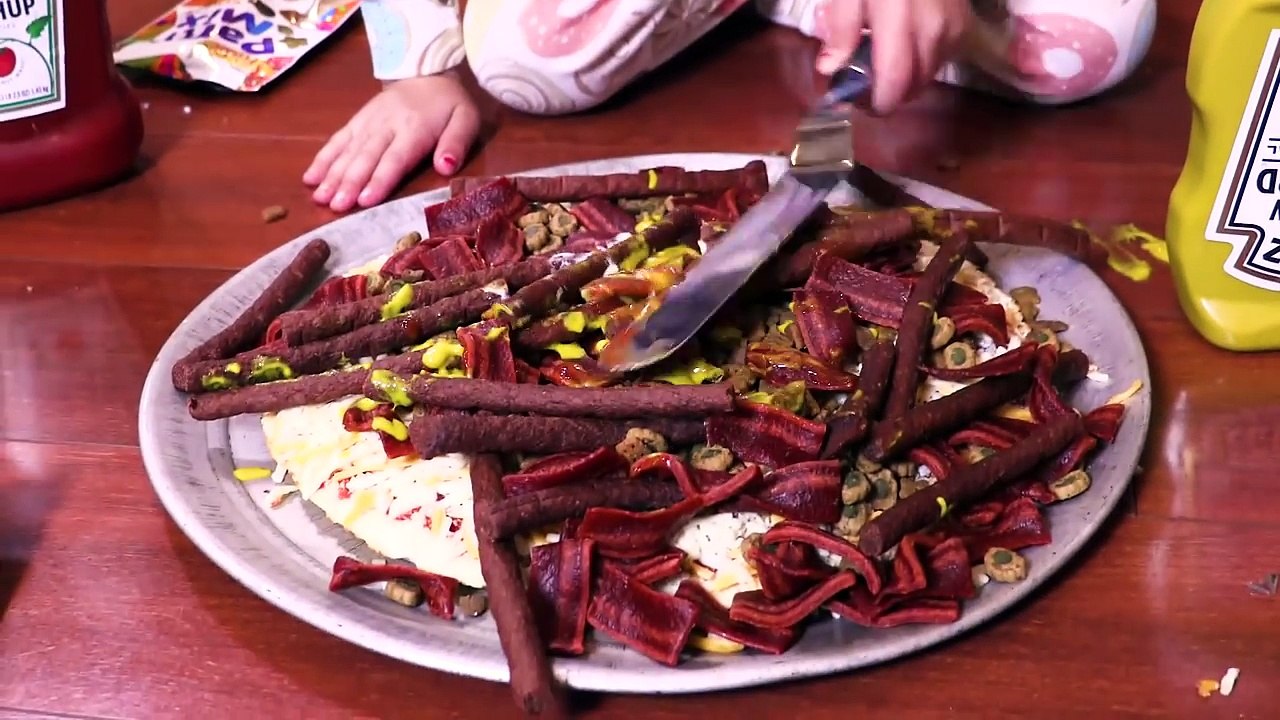 Bad Baby Puppy Kitty Pizza Challenge Gross Hidden Egg - MaddaKenz Extended Cut