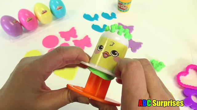 Best Learning Video for Kids COLORS PLAY DOH Surprise Eggs Play doh Hair Barber Shop ABC Surprises