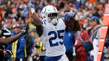 Marlon Mack burns the Bengals' D for a touchdown
