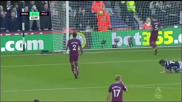 ملخص مباراة مانشستر سيتي ووست بروميتش 3-2 ◄ الدوري الانجليزي 29-10-2017 [ شاشة كاملة HD ]