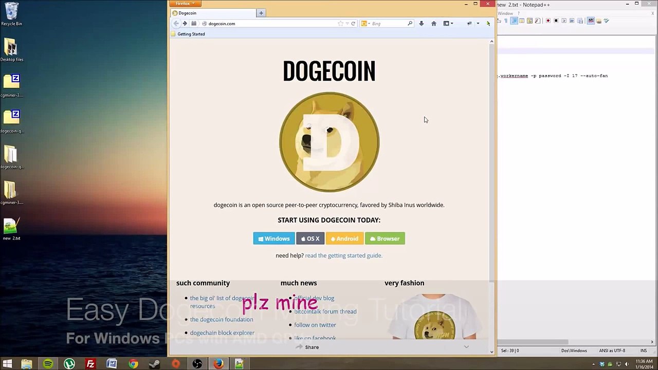 Dogecoin Mining Tutorial - Fast and Easy!