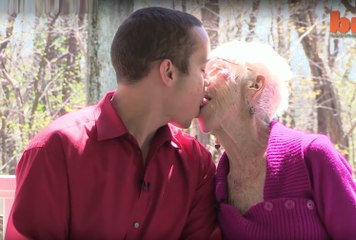 A 31 ans, il chope une femme de 91 ans