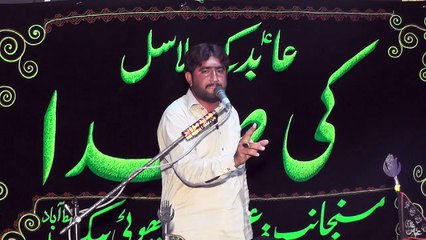 Zakir Fida Hussain Hasshmi Bhuta Sadat 14th Muharam 1439(2017) Choti Behak Hafizabad