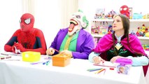 Spiderman & Joker AT SCHOOL LEARNING INSECTS NAMES vs Teacher Frozen Elsa in Real Life Fun Superhero