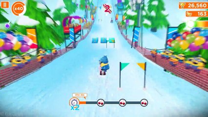 Despicable Me 2 - Minion Rush : Snowboarder Minion in the Arctic Map | Games For kids