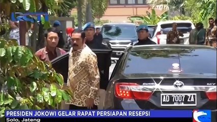 Presiden Jokowi Gelar Rapat Persiapan Resepsi
