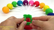 Learn Colors Play Doh Candy Peppa Pig Elephant Frog Lion Animal Molds Fun & Creative for Kids Rhymes