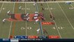 Andy Dalton gets the edge on Jeremiah George on scramble for a first down