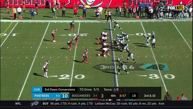 Carolina Panthers wide receiver Kelvin Benjamin boxes out defender for long-ball TD catch