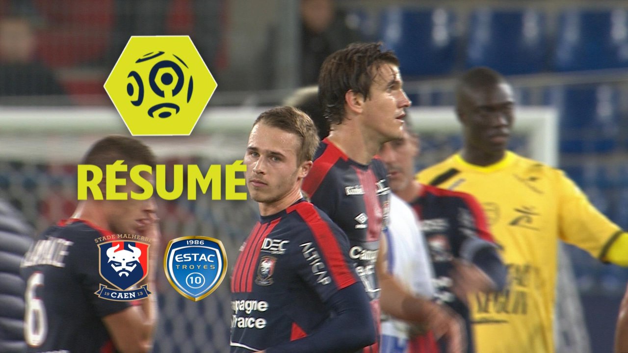 SM Caen - ESTAC Troyes (1-0)  - Résumé - (SMC-ESTAC) / 2017-18