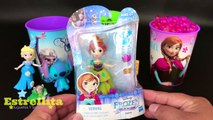 FROZEN ELSA ANNA OLAF Vasos Sorpresa con Orbeez juguetes, huevos y Bolsitas Sorpresas En Español