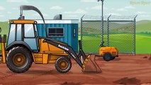 Trucks for children Excavator | Backhoe for kids | Video for children | Truck cartoon Diggers