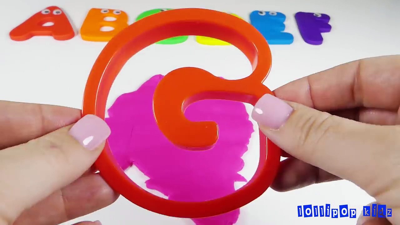Learn ABCs with Play Doh Modeling Clay Alphabet Faces abcdefghijklmnopqrstuvwxyz