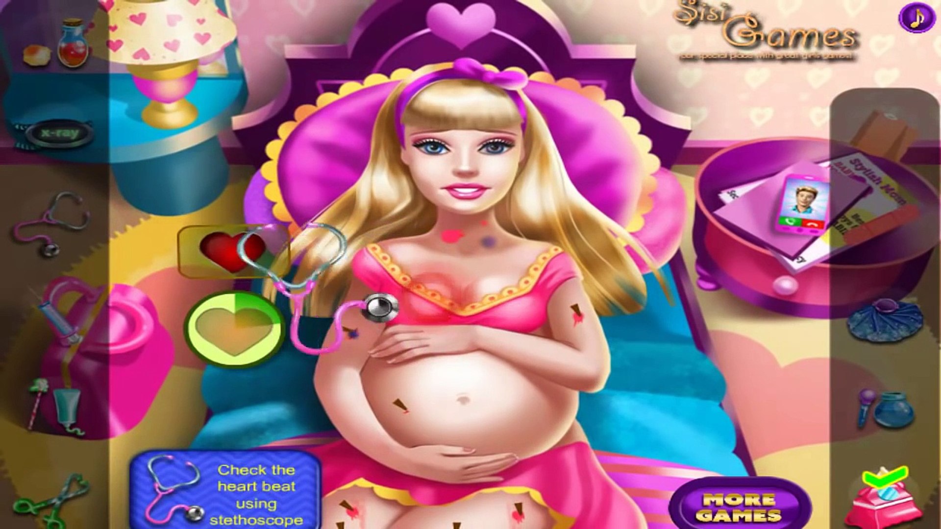 باربي الاميرة ( باربي الحامل في المستشفي ) لعبة كرتون باربي الحامل الحقيقية  new - video Dailymotion